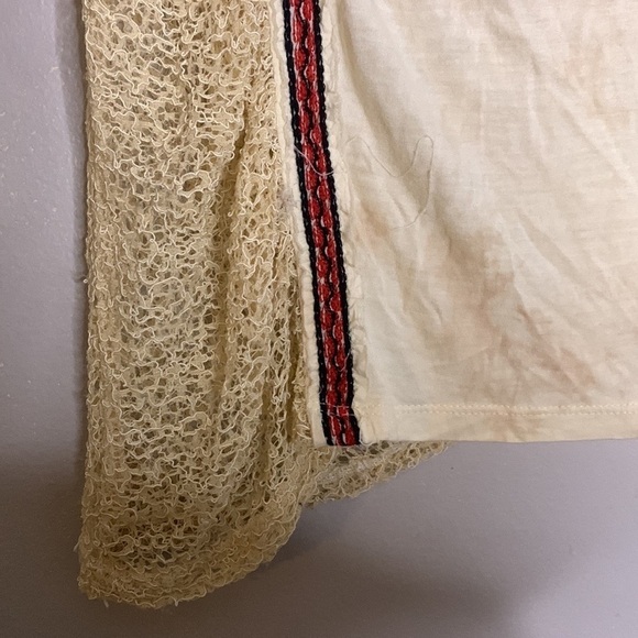 Free People bohemian sleeveless top cream oatmeal small women’s - Picture 4 of 10